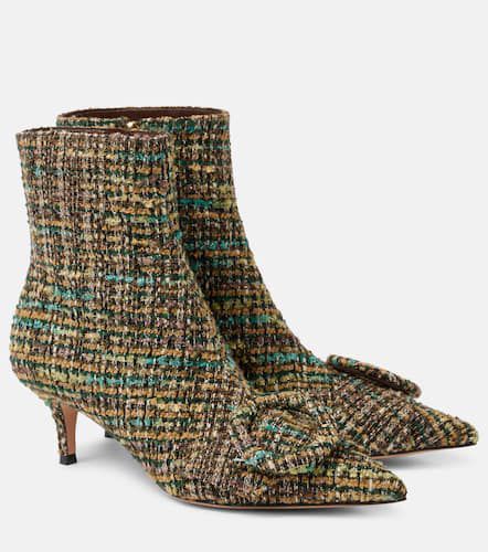 Gianvito Rossi Bottines 55 en tweed - Gianvito Rossi - Modalova