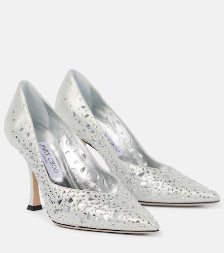Escarpins Ziri 90 en daim à ornements - Jimmy Choo - Modalova