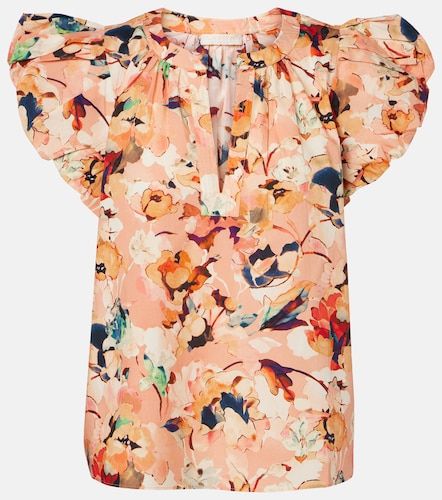 Ulla Johnson Top en coton à fleurs - Ulla Johnson - Modalova
