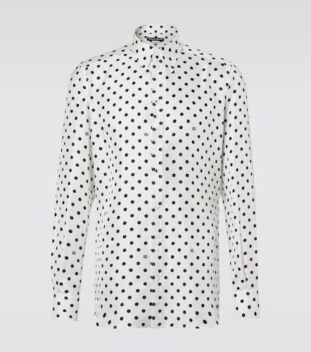 Chemise en soie à pois - Dolce&Gabbana - Modalova
