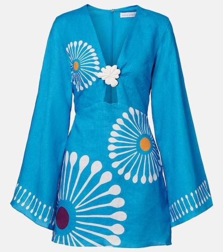 Robe Vera en lin à motif floral - Cala de la Cruz - Modalova
