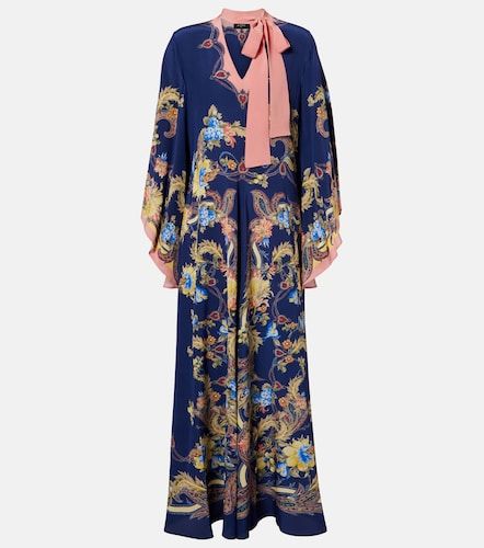 Robe en soie à col lavallière et imprimé paisley - Etro - Modalova