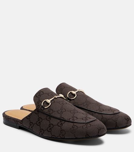 Mules Princetown Horsebit GG en toile - Gucci - Modalova