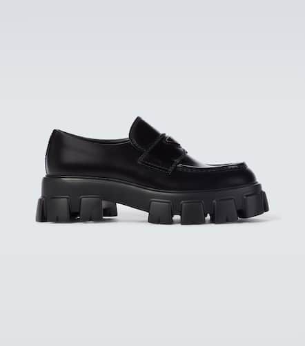 Prada Mocassins Monolith en cuir - Prada - Modalova