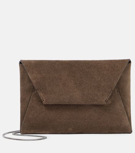 Sac porté épaule en daim - Brunello Cucinelli - Modalova