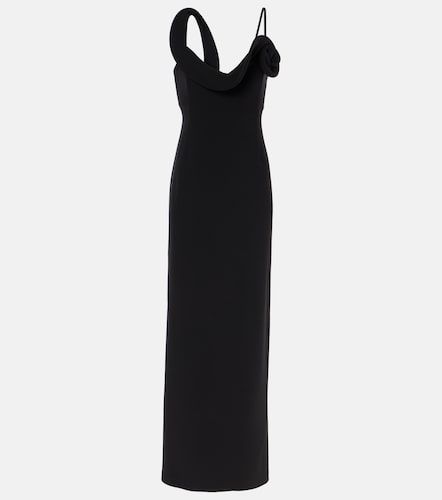 Robe longue en laine mélangée à fleurs - Magda Butrym - Modalova