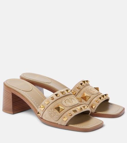 Mules Plaster Caster 50 en daim - Valentino Garavani - Modalova