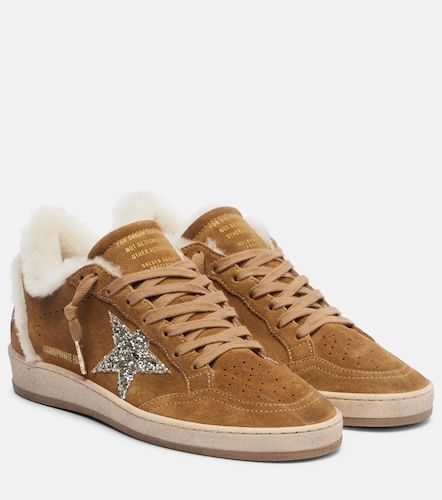 Baskets Ball Star en daim et shearling - Golden Goose - Modalova