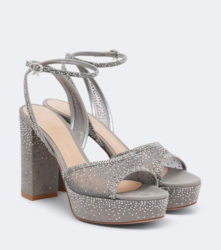 Sandales à plateau Rania en organza - Gianvito Rossi - Modalova