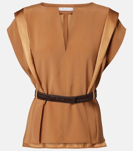 Max Mara Top en crêpe à ceinture - Max Mara - Modalova