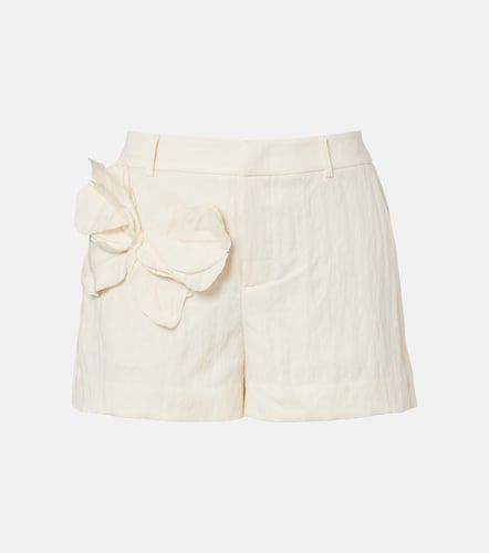 Short en gabardine à appliqué - Blumarine - Modalova