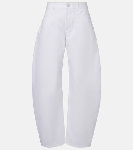 Alaïa Jean barrel à taille mi-haute - Alaia - Modalova