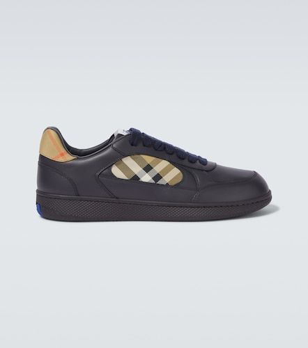 Baskets Terrace Check en cuir - Burberry - Modalova