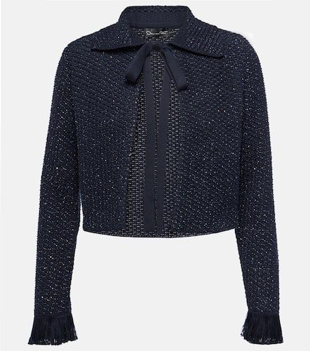 Veste en tweed de coton mélangé - Oscar de la Renta - Modalova