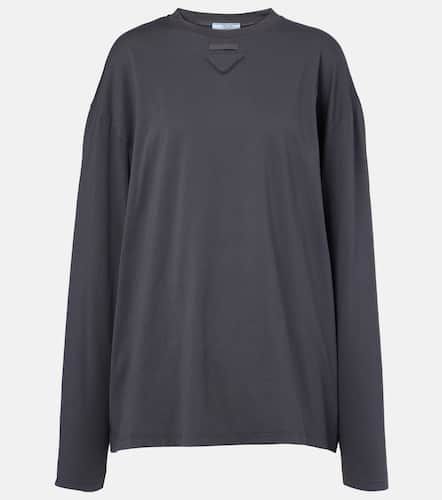 T-shirt oversize en coton  logo - Prada - Modalova