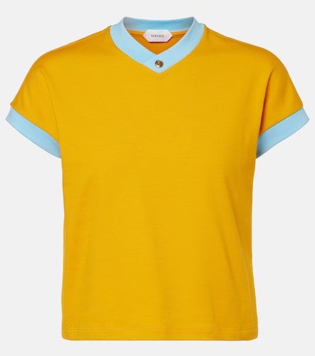 T-shirt Medusa en coton mélangé - Versace - Modalova