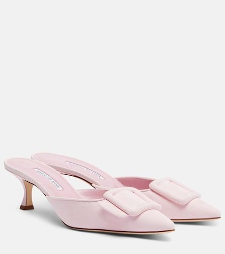 Mules Maysale 50 en daim - Manolo Blahnik - Modalova