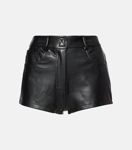 Short à taille haute en cuir synthétique - Norma Kamali - Modalova