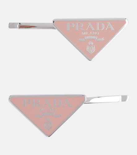 Prada Set de 2 pinces à logo - Prada - Modalova