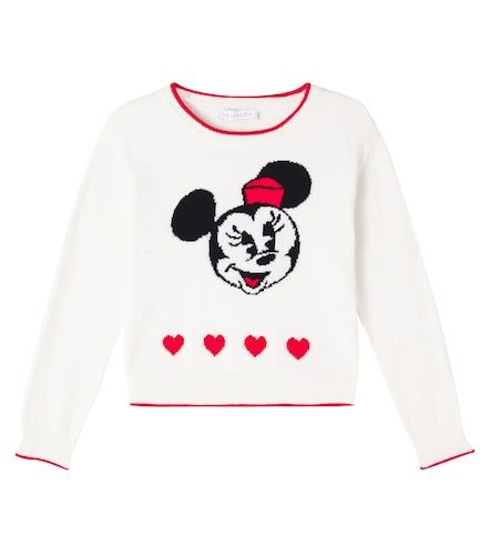 Pull intarsia en coton et laine - Monnalisa - Modalova