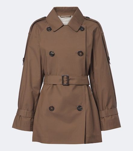 Trench-coat court en coton mélangé - Max Mara - Modalova