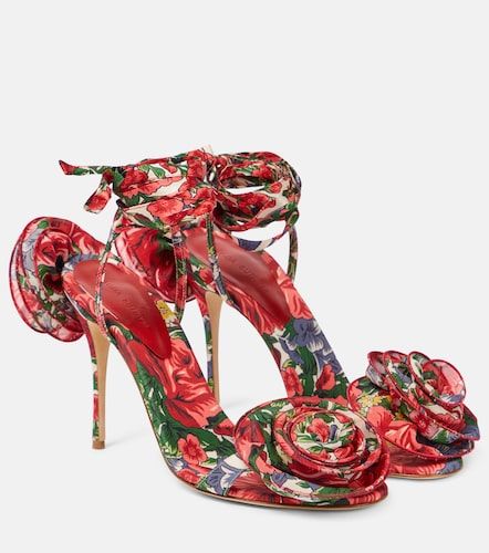 Sandales slingback à appliqués à fleurs - Magda Butrym - Modalova