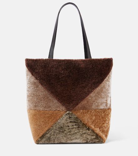 Cabas Puzzle Fold Large en shearling - Loewe - Modalova