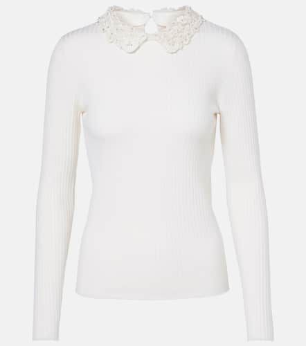 Top en laine à ornements - Carolina Herrera - Modalova