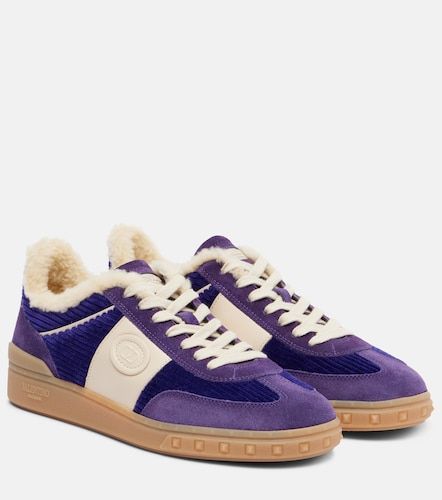 Baskets Upvillage en daim et velours côtelé - Valentino Garavani - Modalova