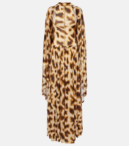Robe longue à cape et imprimé - Christopher Esber - Modalova