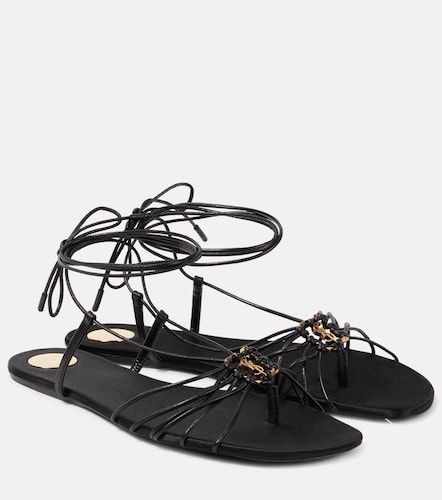 Sandales Babylone Cassandre en cuir - Saint Laurent - Modalova