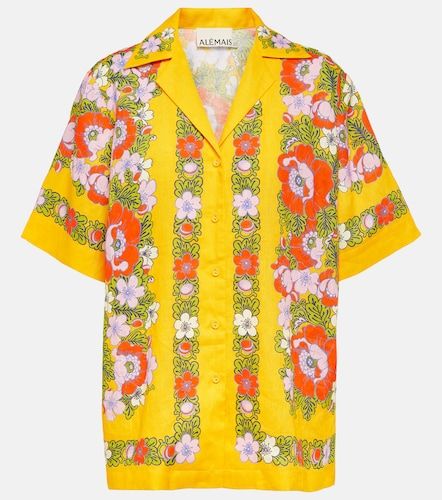Alémais Chemise de bowling en lin à imprimé floral - Alemais - Modalova