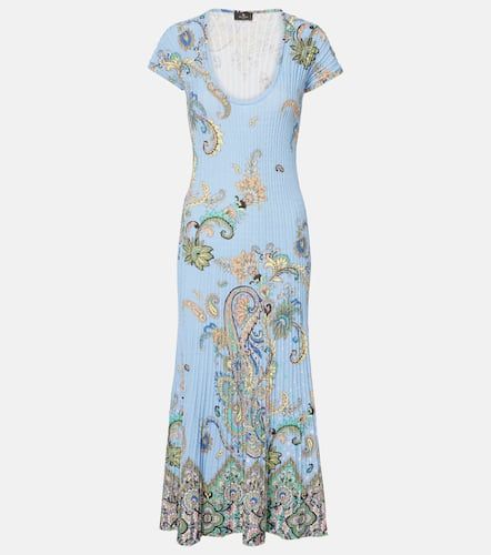 Robe midi imprime en coton mlang - Etro - Modalova