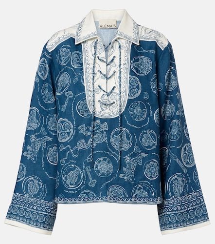 Alémais Blouse Lucky en lin imprimée - Alemais - Modalova