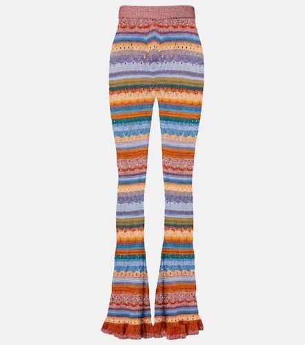Pantalon évasé en coton à rayures - Etro - Modalova
