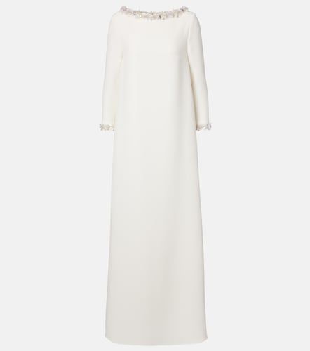 Robe longue de mariée Lanai en crêpe à ornements - Safiyaa - Modalova