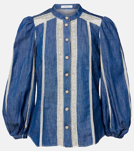 Chemise Akawen en jean à dentelle - Zimmermann - Modalova
