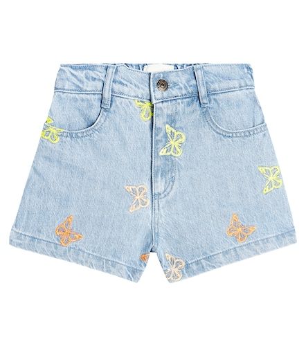 Short Burbank en denim brodé - The New Society - Modalova