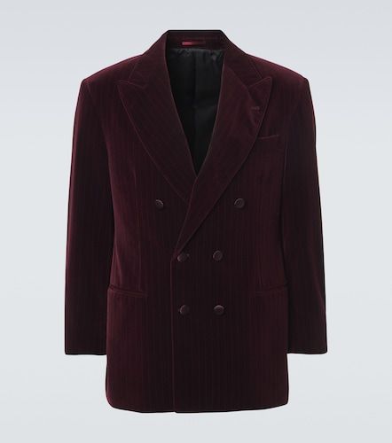 Blazer en coton à rayures - Brunello Cucinelli - Modalova