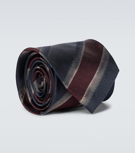 Cravate rayée en soie - Dries Van Noten - Modalova