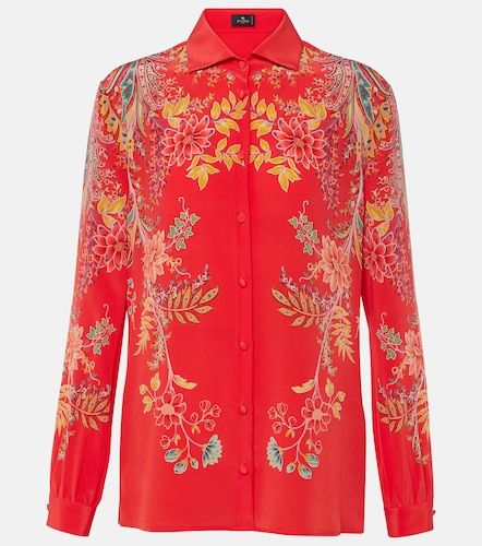 Chemise en soie à imprimé floral - Etro - Modalova