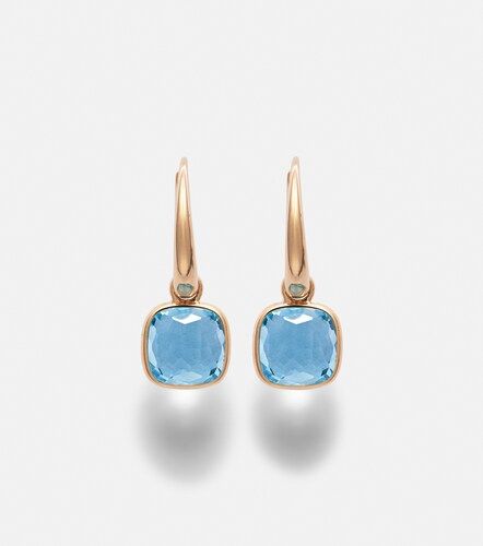Boucles d'oreilles Nudo Mini en or rose 18 ct et topazes - Pomellato - Modalova