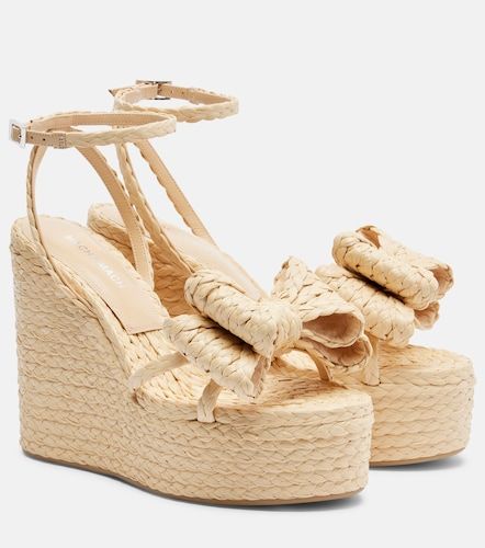 Sandales compensées Le Cadeau en raphia - Mach & Mach - Modalova