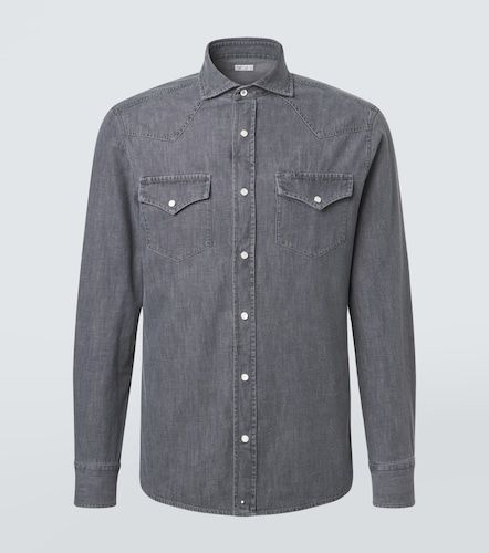 Brunello Cucinelli Chemise en denim - Brunello Cucinelli - Modalova