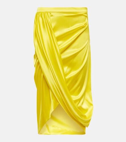 Jupe midi en soie mélangée - Dries Van Noten - Modalova