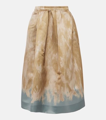 Jupe midi taille haute imprimée - Dries Van Noten - Modalova