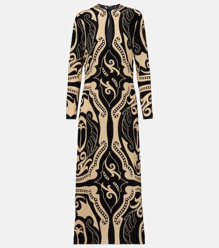 Robe longue imprimée en soie - Johanna Ortiz - Modalova
