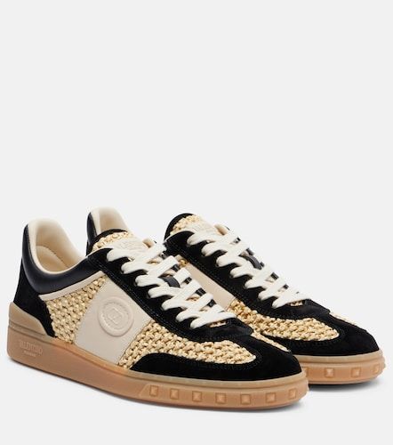 Baskets VLogo en raphia et cuir - Valentino Garavani - Modalova
