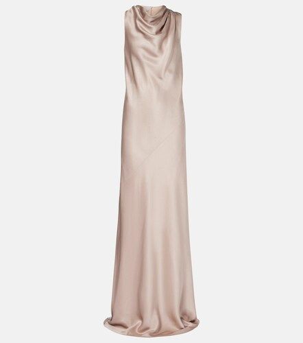 Robe longue en soie - Brunello Cucinelli - Modalova