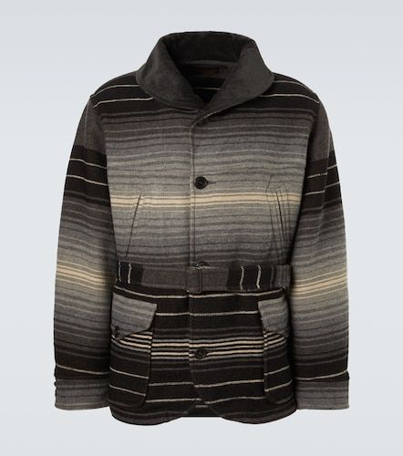 RRL Veste rayée en laine et coton - RRL - Modalova